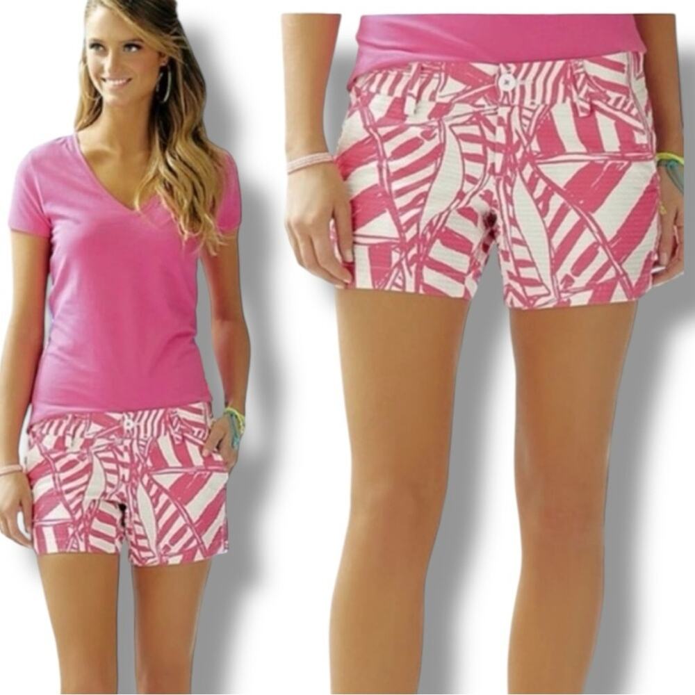 Lilly Pulitzer Walsh Capri Pink Yacht Sea Callahan shorts size 6